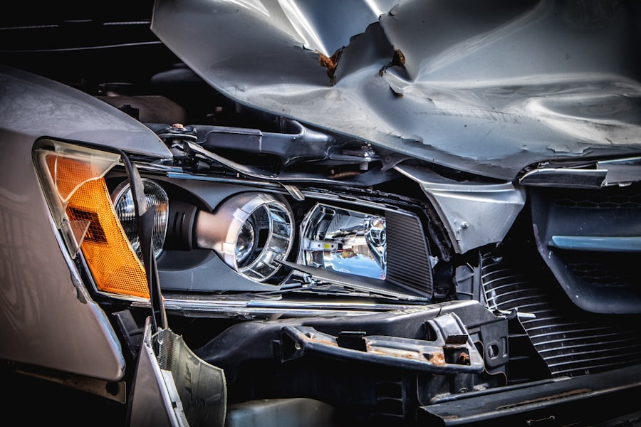 Before — Polishing yellowed headlights
